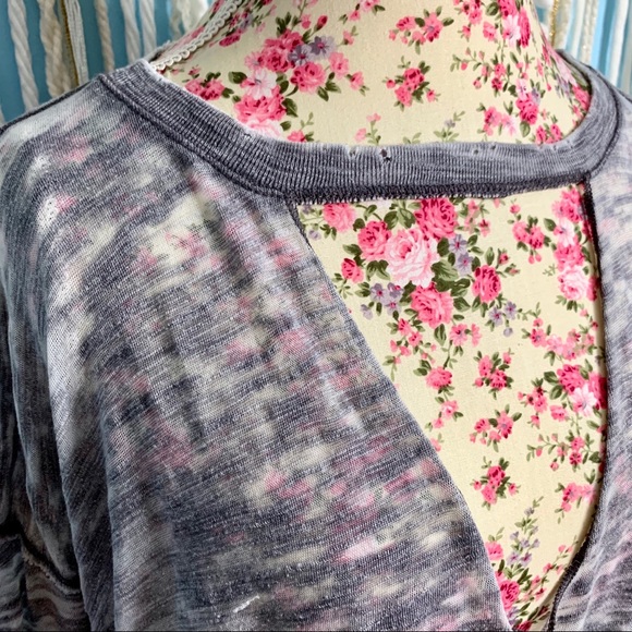 Free People We The Free Jordan Tee Gray Medium - Picture 2 of 6